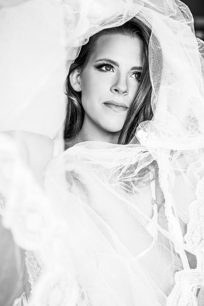 Bridal Boudoir Photography Veil